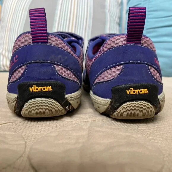 2 Pr. Merrell Trail Glove (sz. 3) & Pure Glove (sz. 2). Purple and in good cond. - Picture 3 of 16